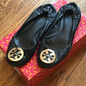 Tory Burch Black Reva Flat